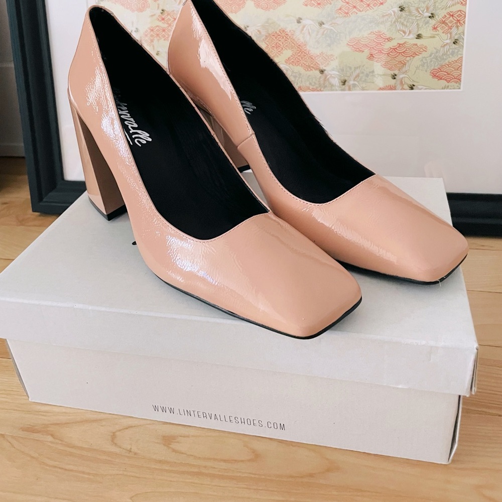L’intervalle Blush Leather High Heel Shoes